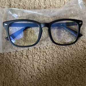 Cute black frame blue light glasses